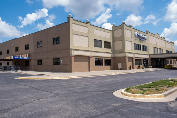 Kansas Department of Revenue Driver's License location in the Rosana Shopping Center, 7600 W. 119th Street