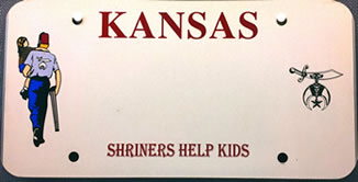 Kansas Shriner Plate