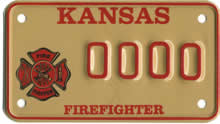 Firefighter Plate for Motorcycles