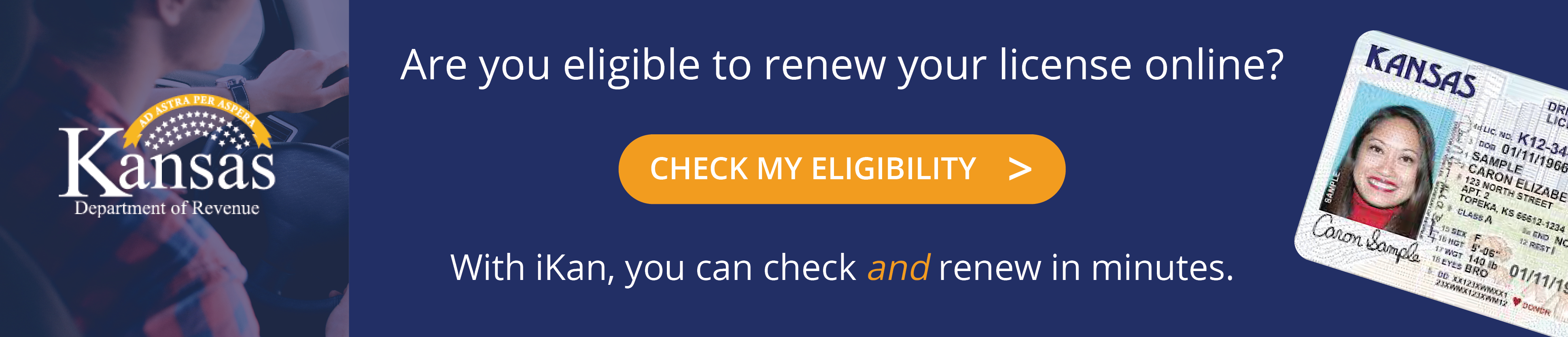 Ikan - renew your Kansas driver's license online