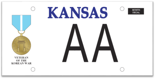 Korean War Veteran Plate