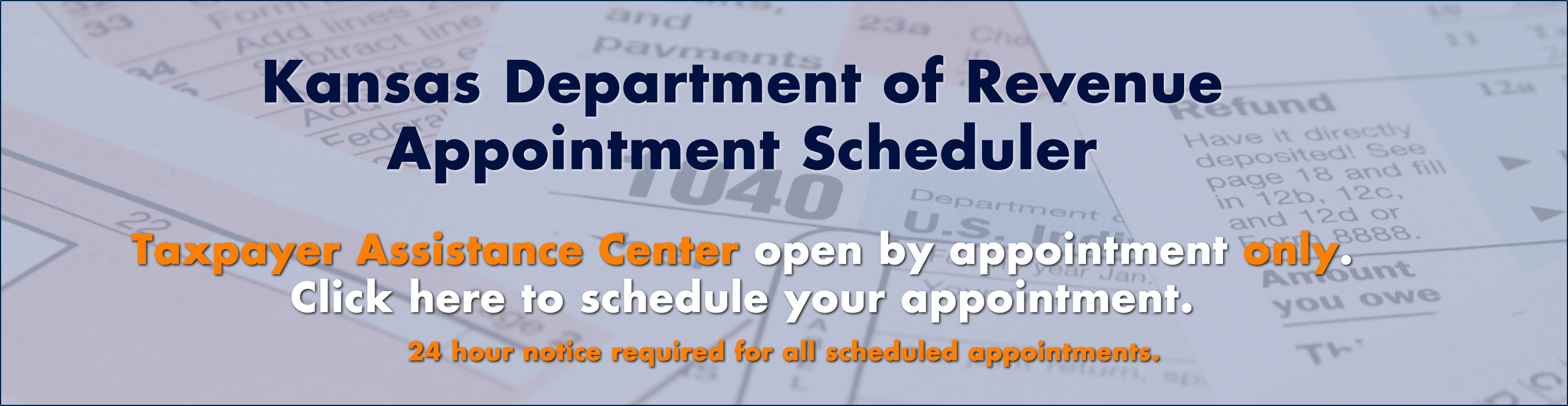 Click here to schedule an appointment with the Taxpayer Assistance Center