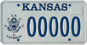 Kansas Department of Revenue Division of Vehicles U.S. Veteran Plate